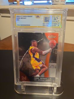 2006-07 Topps Finest Kobe Bryant #25 CGA 10