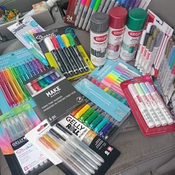Paint Pens ,Sharpies Gel Pens Spray Paint