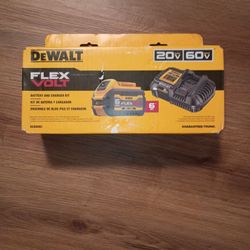 DeWalt 20v flex volt 6.0ah battery & charger 