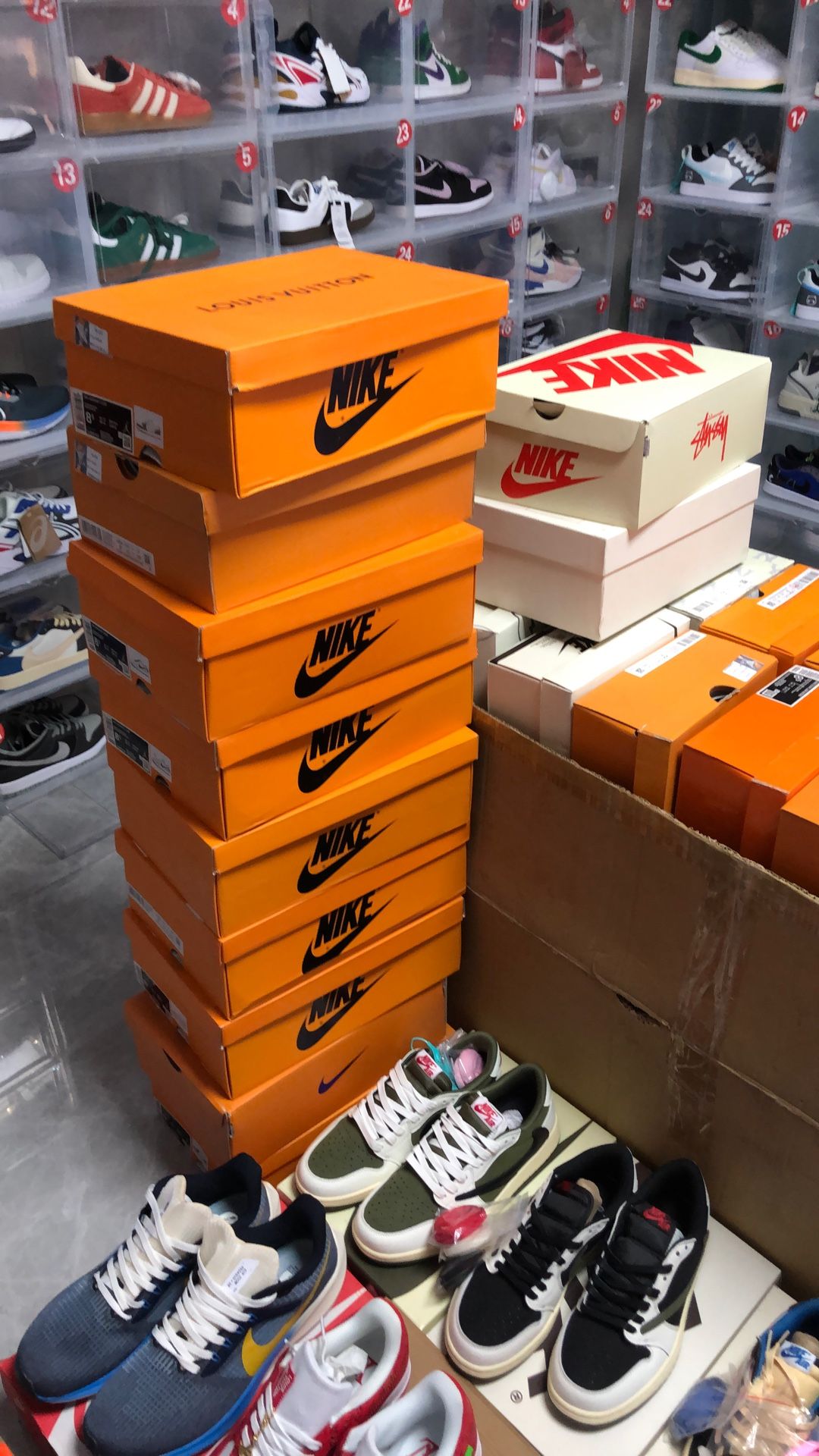 Louis co branded Nike shoes