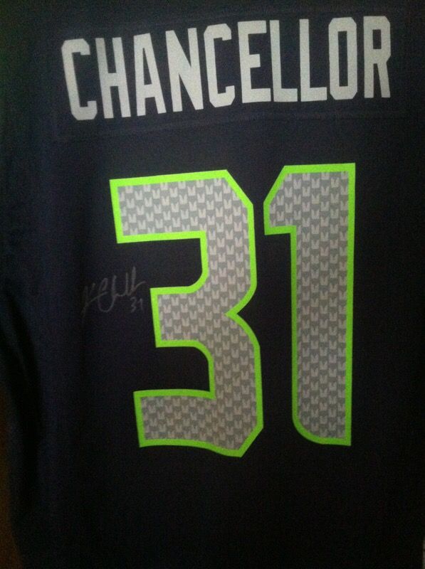 Kam Chancellor Autographed Seahawks Jersey