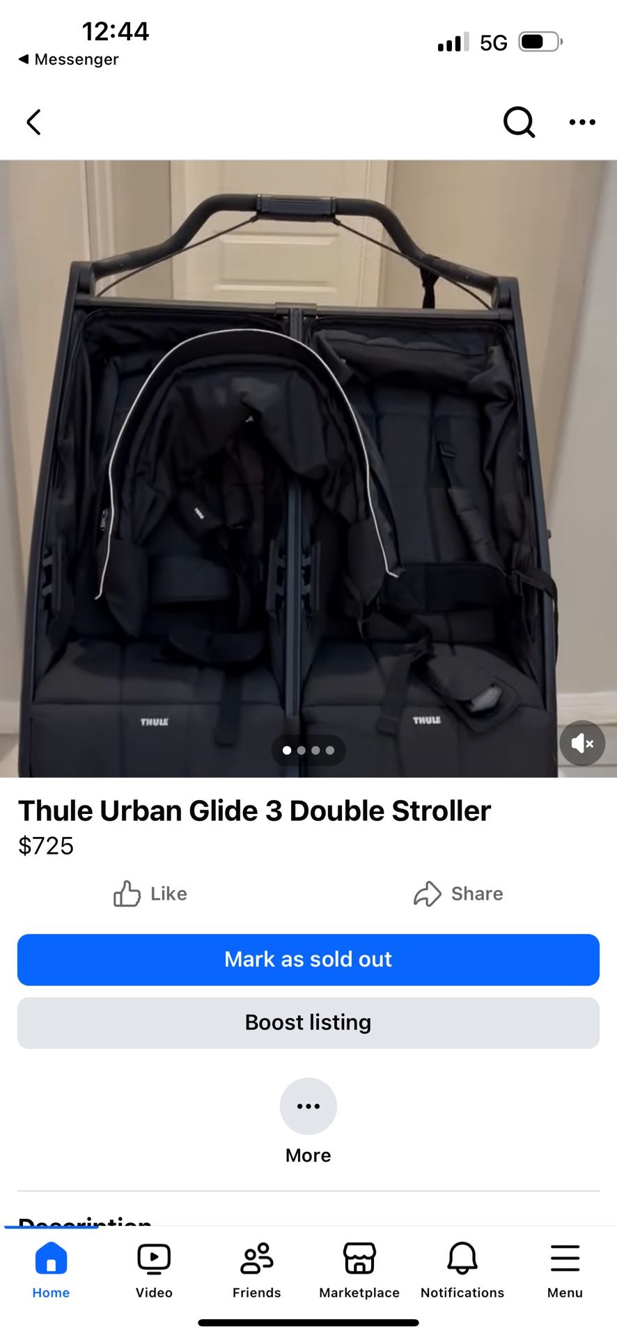 Thule double stroller glide three