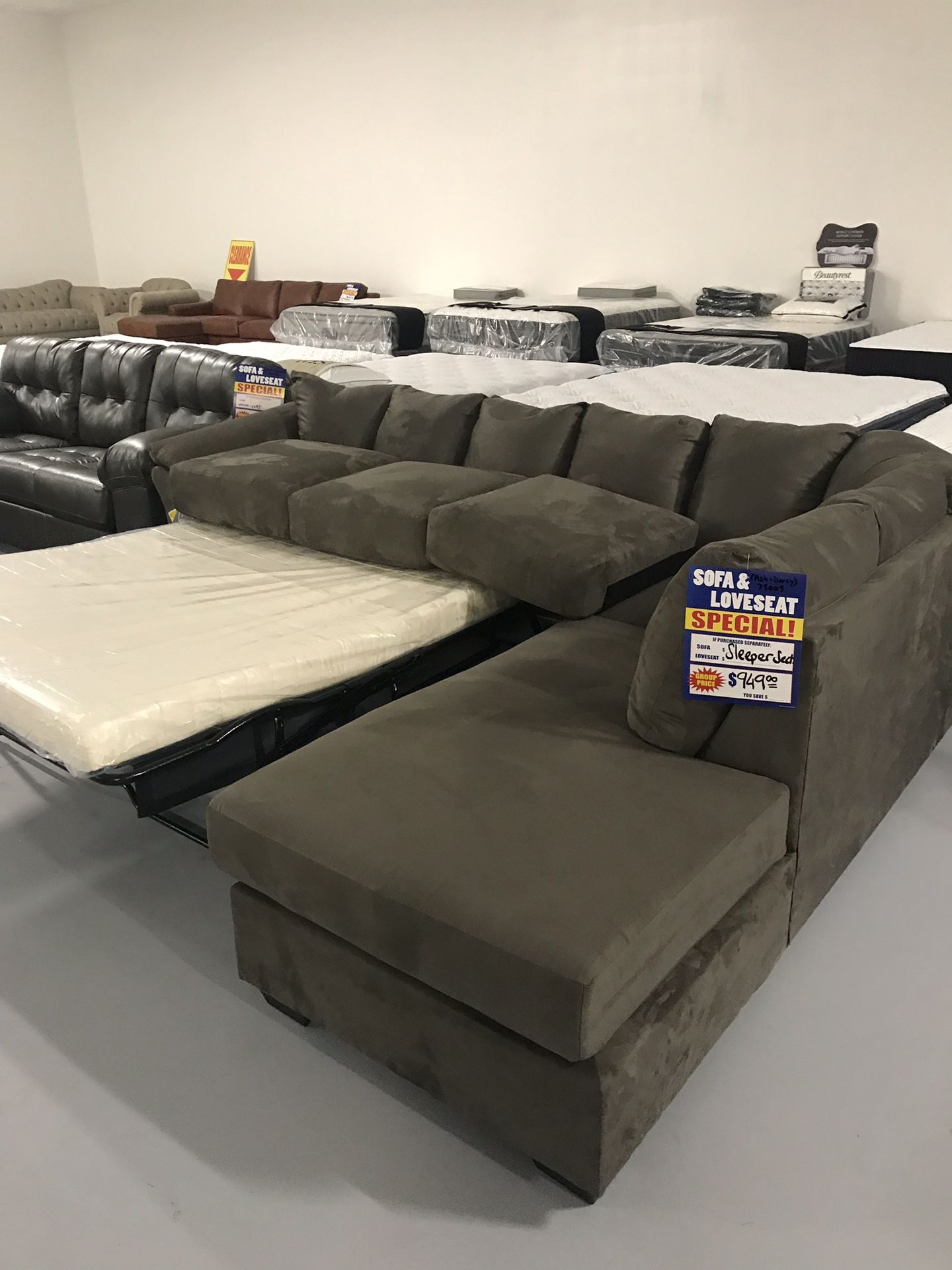 Sleeper sectional