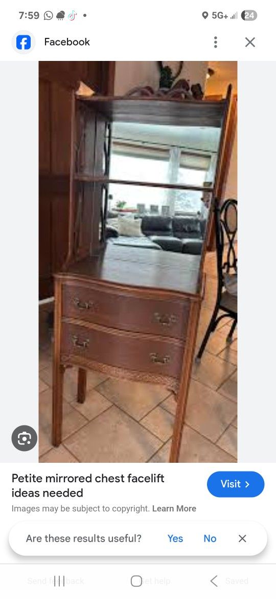 1900 Petite Mirrored Chest