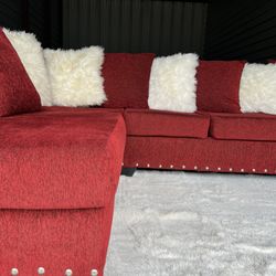 Nice Red Sectional Sofa 