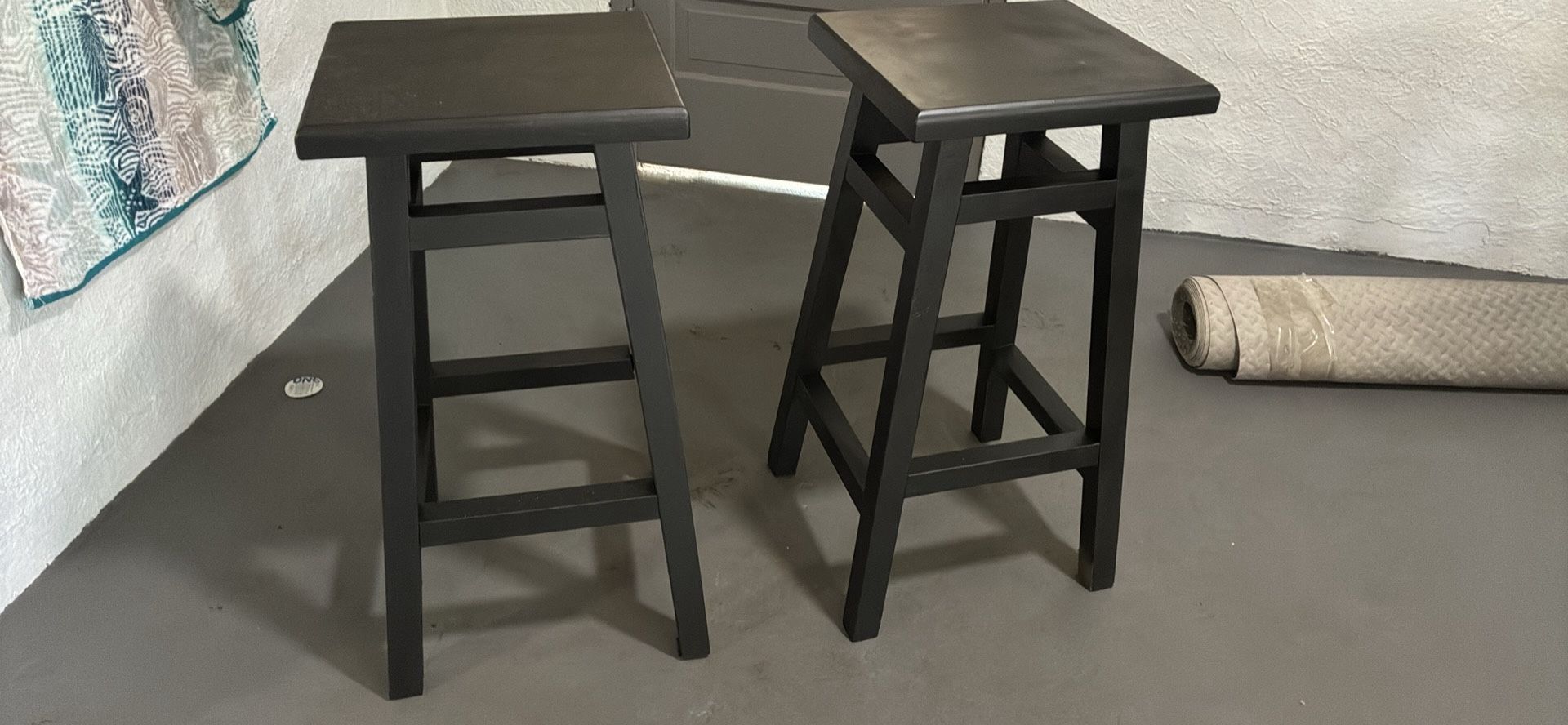 Matte Black Stools