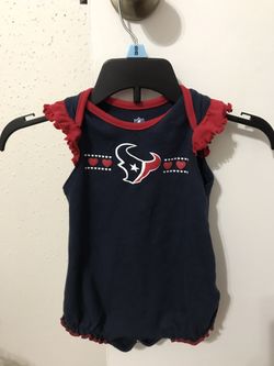 Girls Texans onsie size 12 months