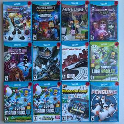 Nintendo Wii U. Minecraft. Monster High. New Super Mario Bros.