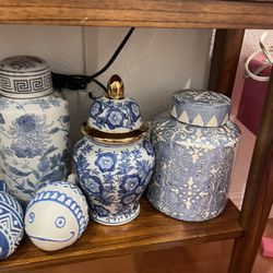 Various Ceramic  and glass Vases 