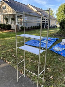 Over the toilet shelf