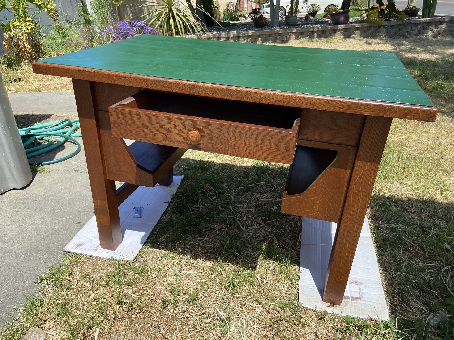 Antique Arts & Crafts Stickley Style Desk Table