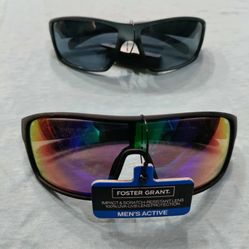 NEW Foster Grant Sport CaliBlue Two Pairs of SUNGLASSES
