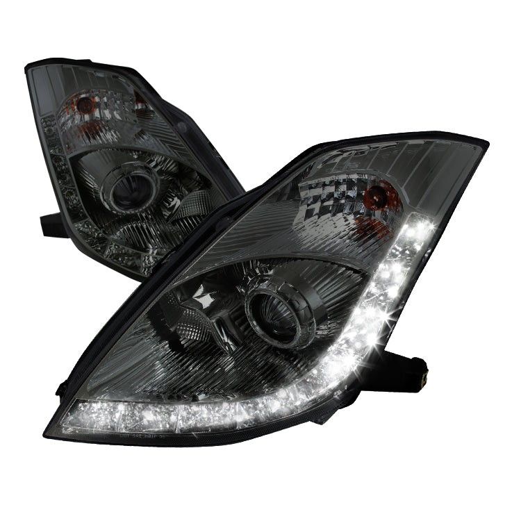 Spec-D Projector Headlights Nissan 350Z w/ OEM HID (06-09) LED DRL