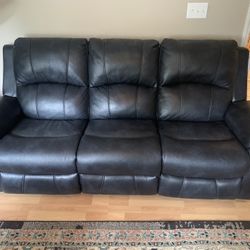 Leather Couch And Chair Set