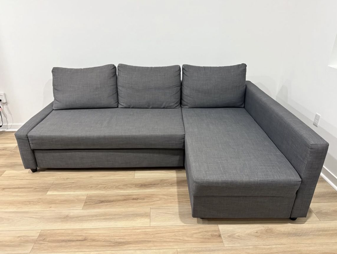 *Free Delivery* Gray Ikea Sleeper Sectional Pullout Futon Bed 