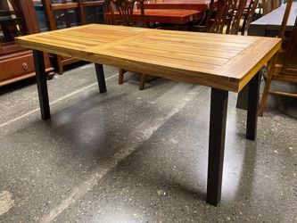 Natural Planked Rectangular Dining Table