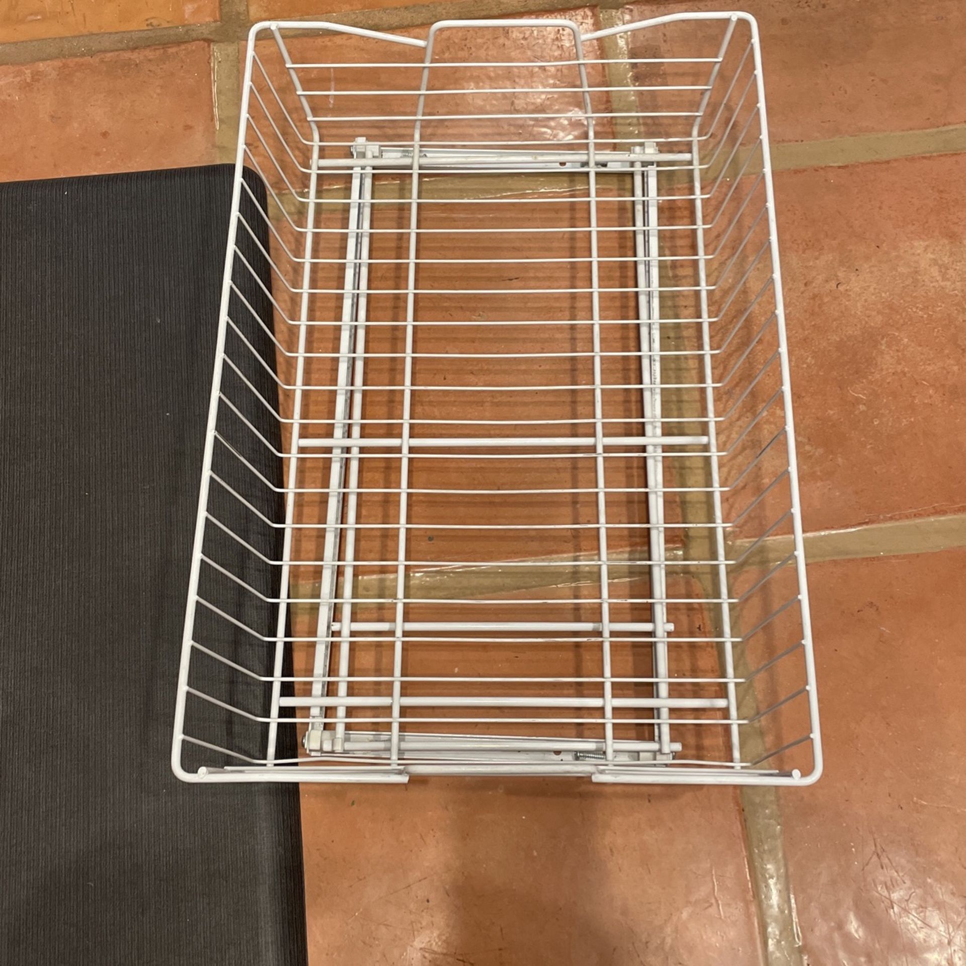 Wire Basket Drawer Pull-Out Organizer X2