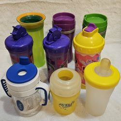 9 sippy cups