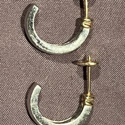 Mecan Elde 18kt And PLATINUM Earrings