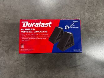 Duralast Rubber Wheel Chocks New in box
