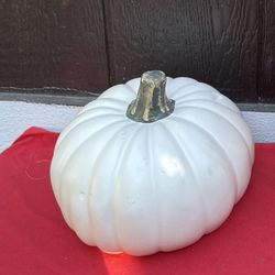 ASHLAND white Styrofoam Decorative Pumpkin 