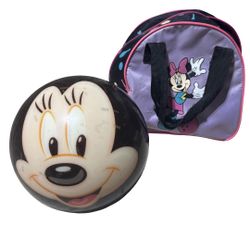 Vintage Brunswick Bowling Ball Disney Minnie Mouse Viz-a-ball Rare