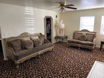 Victorian Style Sofa and Loveseat Set