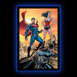 DC Trinity Light Up Poster (Batman, Superman & Wonder Woman)