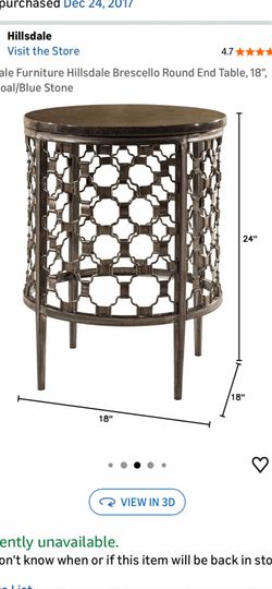 Side table metal