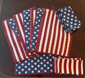Stars and Stripes Placements and Napkins