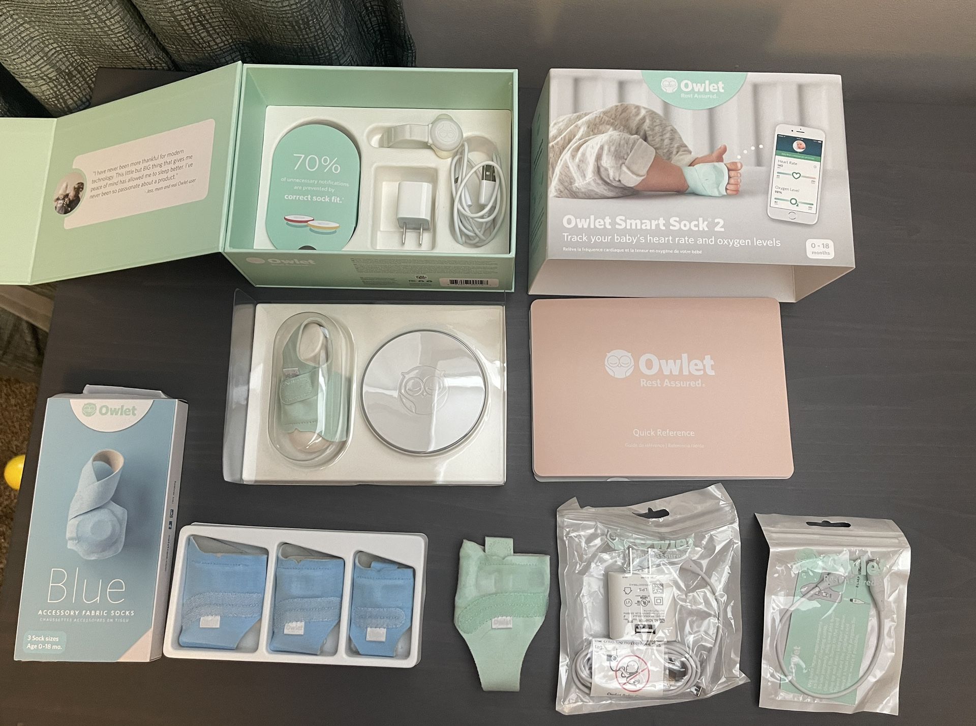 Owlet Smart Sock 2 Plus Extra Socks/charging Set