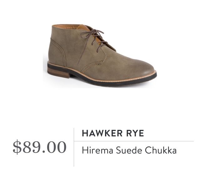 Hawker Rye Hirema Suede Chukka