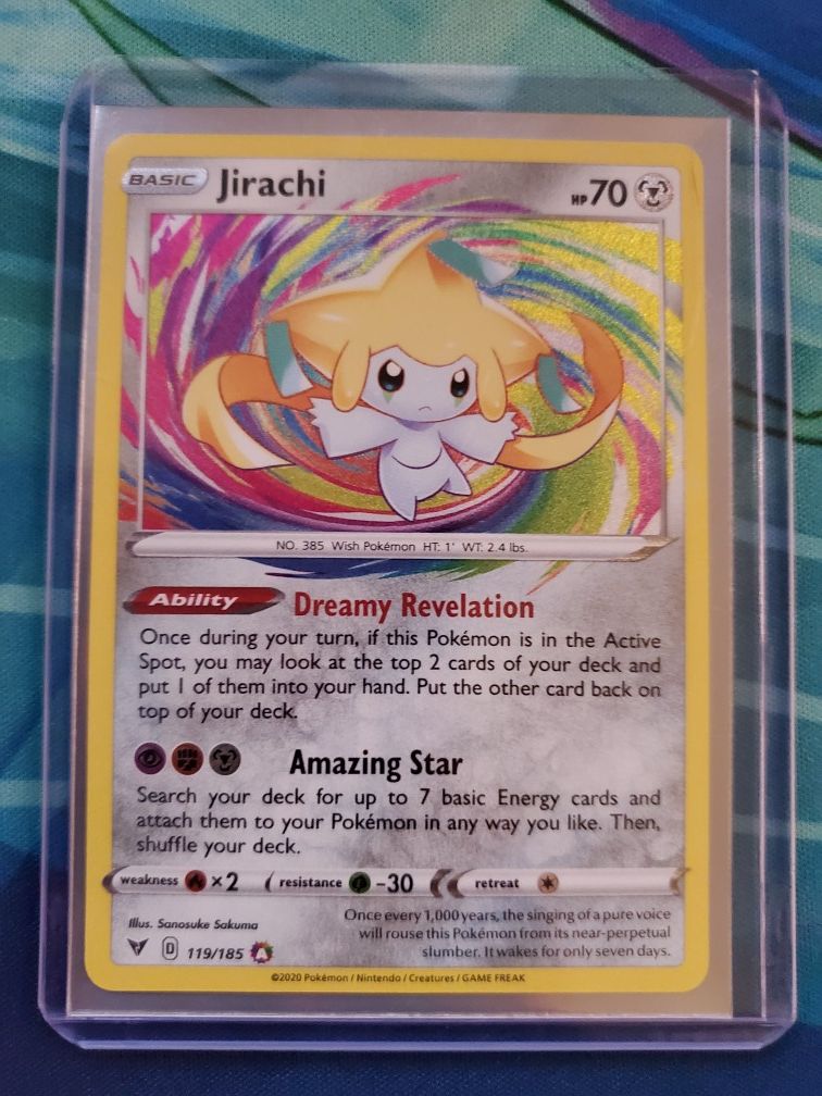 Jirachi Amazing Rare Pokemon card vivid voltage