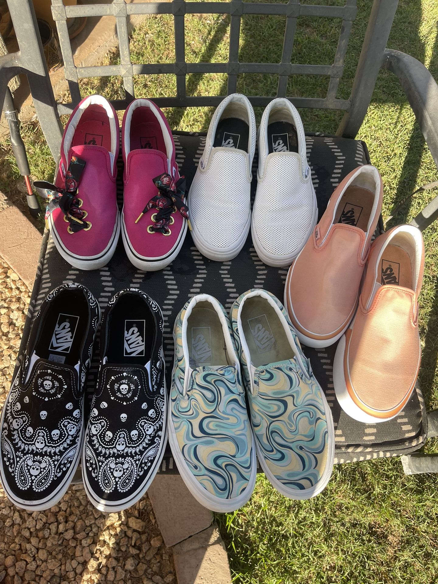 Women’s VANS slip ons - BUNDLE! 5 Pairs