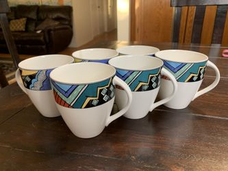 Vintage China Mug Set (6)