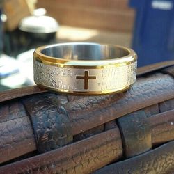 9 grams weight stainless steel men's wedding / engagement ring size 11 stamped by Kay jewelry pick up at Alvernon and Valencia  $80