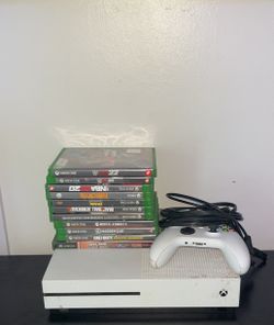Xbox One S Bundle  With 10+ Games  & Controller - Ready to Play