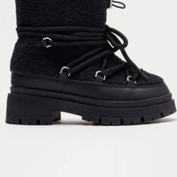 Black Fur Boots Fashion Nova