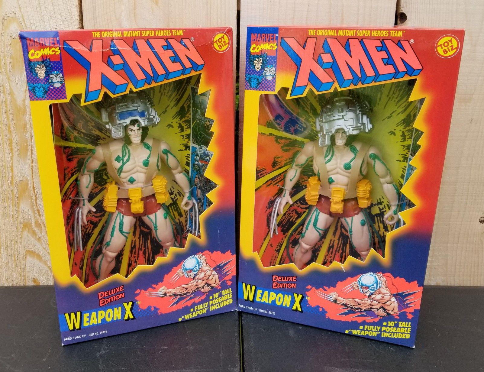 ($20 EACH) NEW 1O" DELUXE EDITION MARVEL X-MEN WEAPON X ACTION FIGURE
