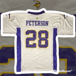 Reebok NFL Jersey Adrian Peterson Minnesota Viking #28 Sz MD