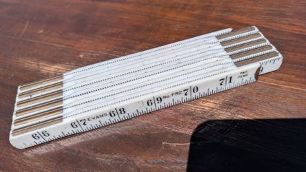 Vintage Evans No Folding Tape Measure Carpenters Extension Ruler 72"