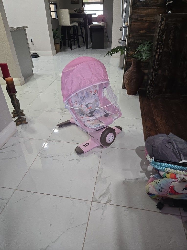 Aeroplane Style Baby Electric Swing