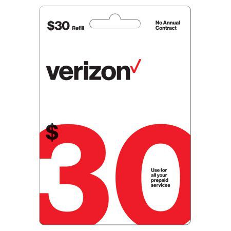 $30 Verizon Prepaid Phone Card