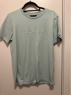 Closure Men’s Small Mint Green Embroidered Logo T-Shirt Crew Neck Casual Tee