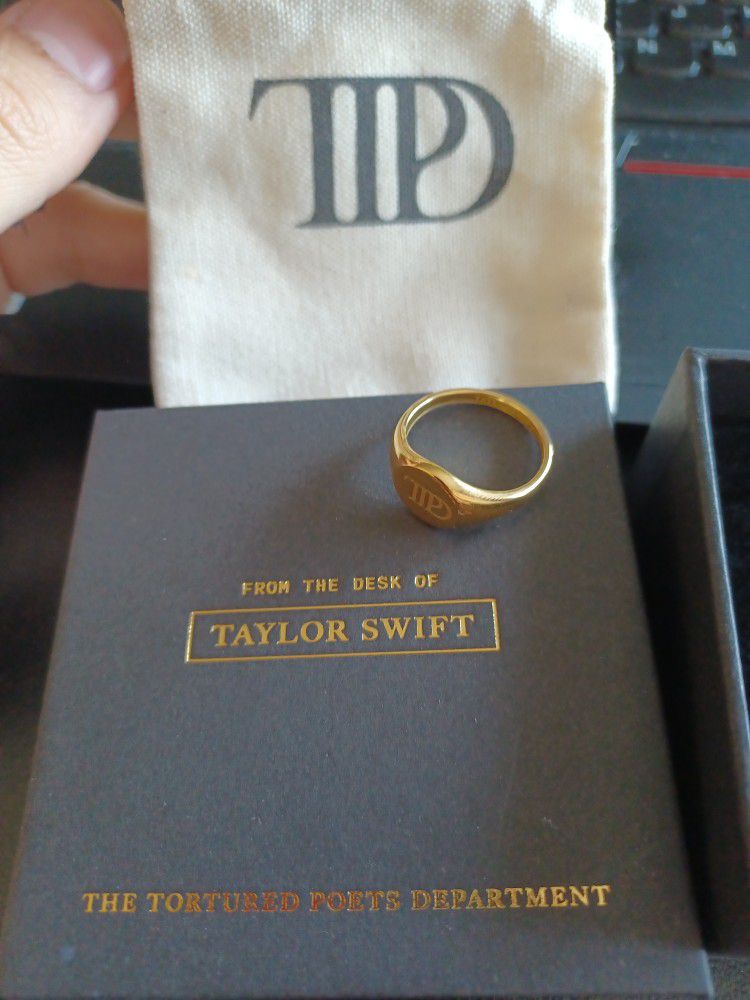 Taylor Swift TTPD Ring Sz 8