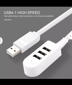 USB2.0 3 in 1 Splitter for WindowsXP/Vista/ 7/8, For Mac 0S Offline Charging 3A Charger Converter Extension Multi-Port HUB