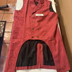 Western Paisley Waist Coat  Vest. NEW 