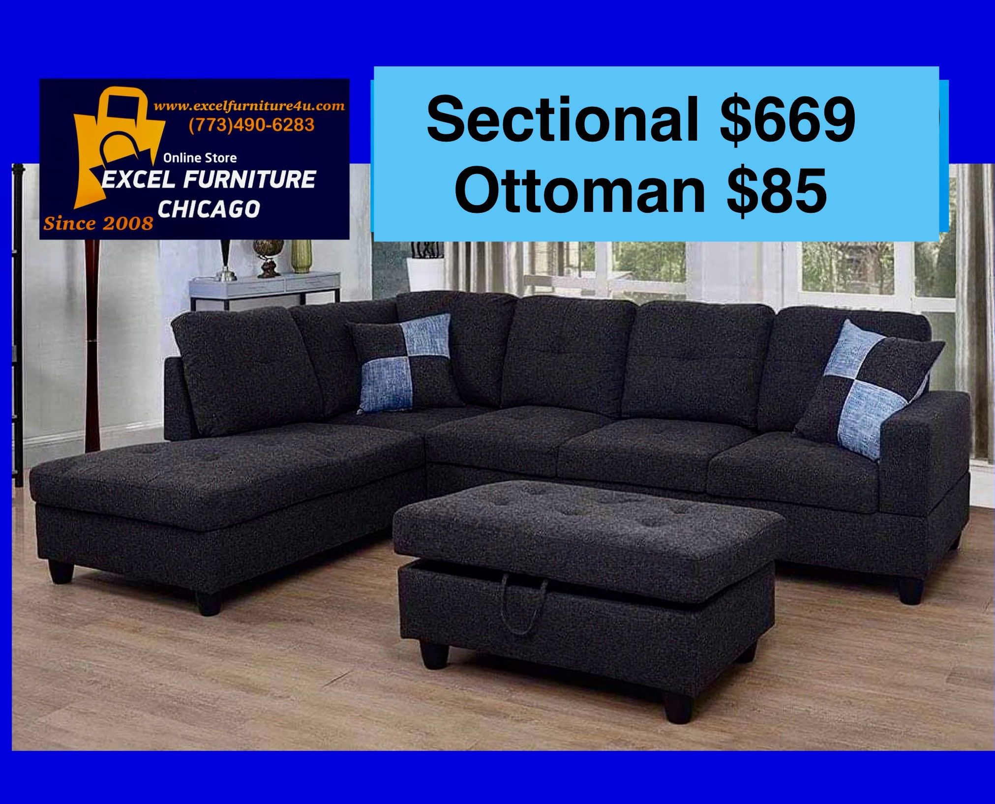 🌟Free Delivery—Brand New Sofa, Couch, Sectional