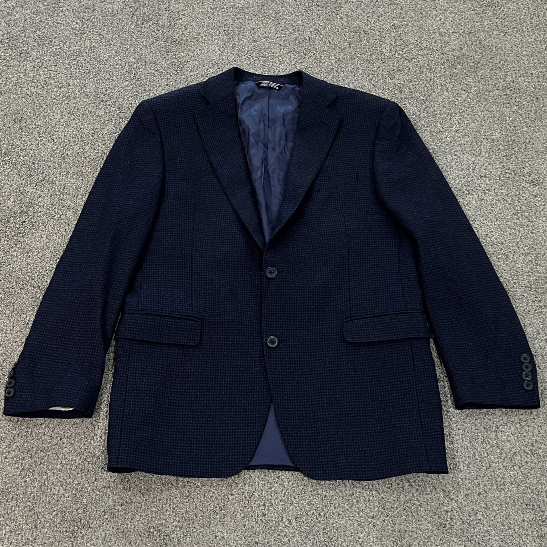 Retail $1298: Saks Fifth Avenue Blue 100% Cashmere Slim Fit Blazer Men ...