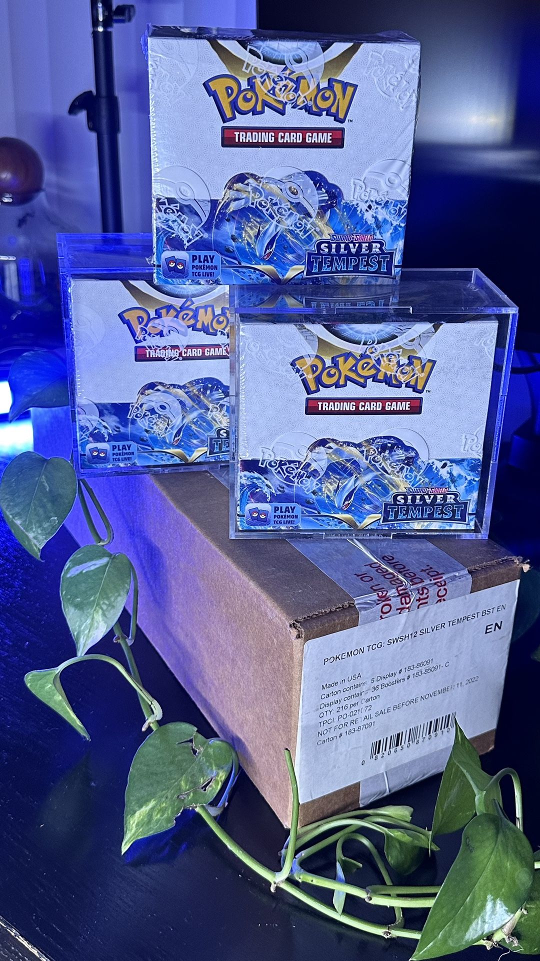 Pokemon Silver Tempest Booster Box/ Case 1st Print 